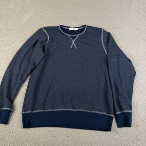 ACE RIVINGTON Sweatshirt Men Small Heather Blue Fleece Crewneck Pullover Sweater